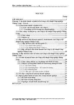 Báo cáo thực tập tại Công ty Kỹ thuật Công nghiệp Thăng Long – Litech