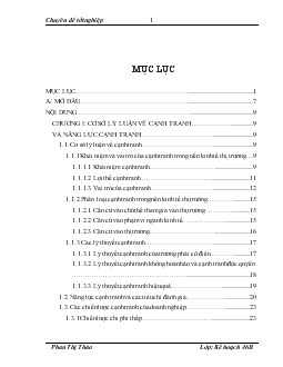 Chuyên đề Giải pháp nâng cao năng lực cạnh tranh của Tổng công ty Sông Đà trong thời kỳ hậu WTO