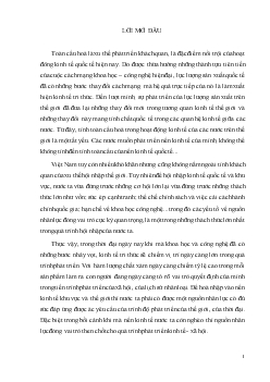Chuyên đề Một số giải pháp nâng cao chất lượng nguồn nhân lực Việt Nam trong tiến trình hội nhập kinh tế quốc tế