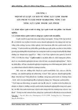 Chuyên đề Nâng cao năng lực cạnh tranh Marketing xuất khẩu cho nhóm hàng Jacket của công ty cổ phần May Chiến Thắng sang thị trường Hoa Kỳ