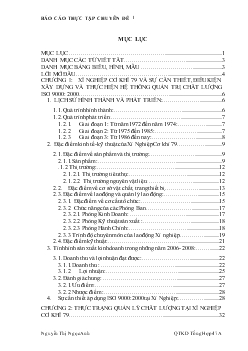 Chuyên đề Xây dựng và thực hiện hệ thống quản lý chất lượng ISO 9000:2000 tại Xí Nghiệp cơ khí 79