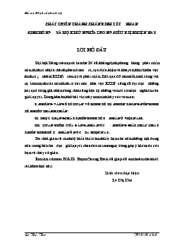 Đề án Phát triển thành phần kinh tế tư nhân định hướng xã hội chủ nghĩa trong điều kiện hiện nay