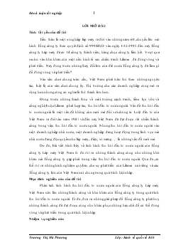 Luận văn Phương hướng phát triển và giải pháp tăng cường thu hút vốn đầu tư nước ngoài của Tổng công ty Lắp máy Việt Nam