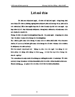Tiểu luận Động cơ, nhu cầu của người lao động và các biện pháp tác động đến động cơ theo hướng có lợi cho mục tiêu chung của doanh nghiệp