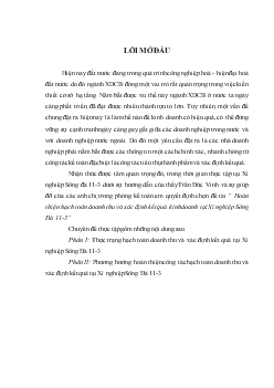 Chuyên đề Hoàn thiện hạch toán doanh thu và xác định kết quả kinh doanh tại Xí nghiệp Sông Đà 11-3