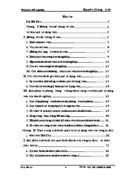 Chuyên đề Một số giải pháp nhằm nâng cao hiệu quả sử dụng vốn tại Công ty TNHH Bình Minh