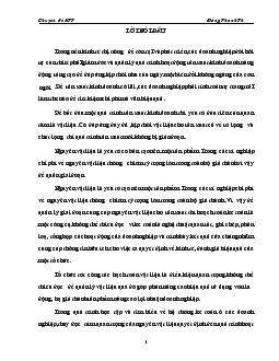 Chuyên đề Phưong hướng hoàn thiện tổ chức công tác hạch toán nguyên vật liệu-công cụ ở công ty mây tre Hà Nội