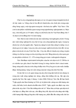 Chuyên đề Thực trạng và giải pháp phát triển ngành chè ở Yên Bái từ nay đến năm 2010
