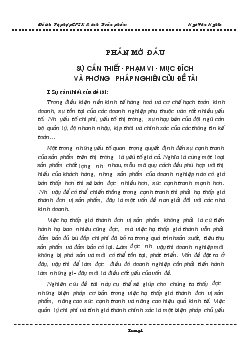Luận văn Một số vấn đề về kế toán tập hợp chí phí và tính giá thành sản phẩm đá xây dựng ở Xí nghiệp Xây lắp sản xuất kinh doanh vật liệu Sông Đà 201
