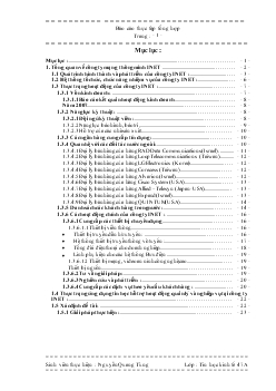 Báo cáo thực tập tổng hợp tại Công ty mạng thông minh INET