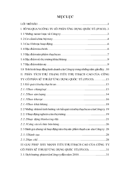 Chuyên đề Đẩy mạnh tiêu thụ sản phẩm thạc cao của Công ty cổ phần kĩ thuật ứng dụng quốc tế (IPECO)
