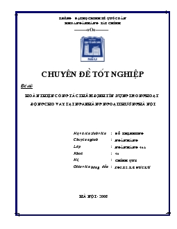 Chuyên đề Hoàn thiện công tác thẩm định tín dụng trong hoạt động cho vay tại ngân hàng ngoại thương Hà Nội