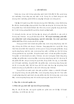 Chuyên đề Kế hoạch marketing phát triển sản phẩm bình nước nóng năng lượng mặt trời nhãn hiệu Vico-Solar giai đoạn 2010-2012