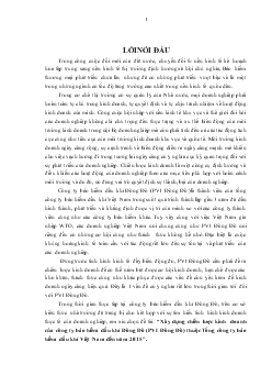 Chuyên đề Xây dựng chiến lược kinh doanh của công ty bảo hiểm dầu khí Đông Đô (PVI Đông Đô) thuộc Tổng công ty bảo hiểm dầu khí Việt Nam đến năm 2015