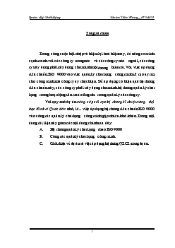 Đề tài Dự án nâng cấp cải tạo hệ thống kĩ thuật trường đại học Kinh tế Quốc dân