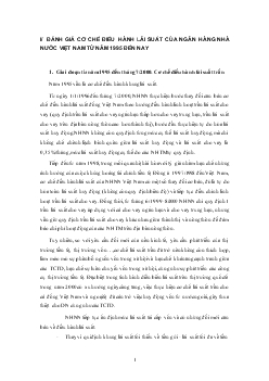 Đề tài Giải pháp để thành công quá trình tự do hoá lãi suất ở Việt Nam