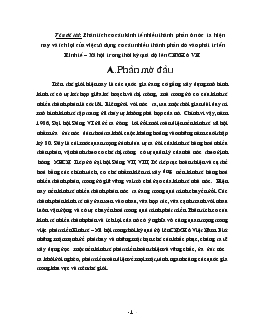 Đề tài Phân tích cơ cấu kinh tế nhiều thành phần ở nước ta hiện nay và ích lợi của việc sử dụng cơ cấu nhiều thành phần đó vào phát triển Kinh tế – Xã hội trong thời kỳ quá độ lên CNXH ở VN