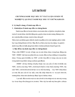 Đề tài Xây dựng và quản lý danh mục đầu tư tại tổng công ty cổ phần tài chính dầu khí Việt Nam