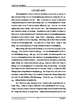 Luận văn Giải pháp nâng cao hiệu quả sử dụng vốn lưu động của công ty cổ phần Cân Hải Phòng