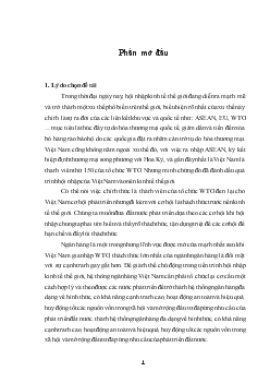 Luận văn Giải pháp nâng cao năng lực cạnh tranh của ngân hàng thương mại cổ phần Hàng Hải Việt Nam trong điều kiện hội nhập tổ chức kinh tế thế giới ( WTO )