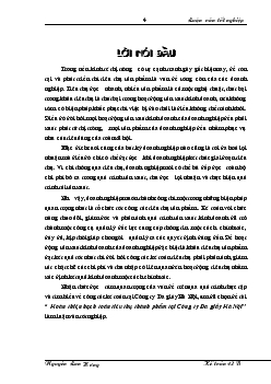 Luận văn Hoàn thiện hạch toán tiêu thụ thành phẩm tại Công ty Da giầy Hà Nội