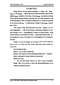 Tiểu luận Cạnh tranh trong nền kinh tế mở nước ta hiên nay, thực trạng và giải pháp nâng cao hiệu quả cạnh tranh