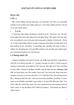 Tiểu luận Những văn bản pháp quy của nhà nước Việt Nam liên quan đến chương trình xóa đói giảm nghèo quốc gia