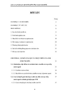 Đề tài Đầu tư trực tiếp nước ngoài ở Hưng Yên: Thực trạng và giải pháp