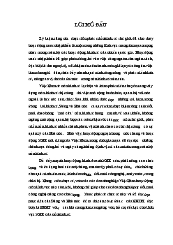 Đề tài Giải pháp mở rộng hoạt động tín dụng tài trợ xuất nhập khẩu tại Ngân hàng ngoại thương Hà Nội