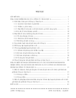 Đề tài Hoàn thiện công tác kế toán tập hợp chi phí sản xuất và tính giá thành sản phẩm tại Công ty than cọc 6