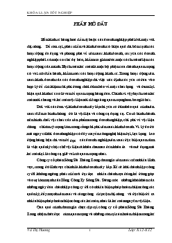 Đề tài Hoàn thiện kế toán nguyên vật liệu tại công ty cổ phần Sông Đà Thăng Long