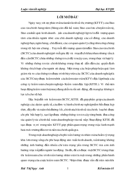 Đề tài Kiểm toán chu trình tiền lương và nhân viên trong kiểm toán Báo cáo tài chính do Công ty Hợp danh kiểm toán Quốc gia Việt Nam thực hiện