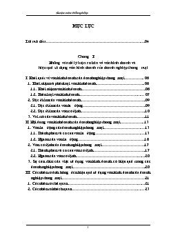 Đề tài Một số biện pháp nhằm nâng cao hiệu quả sử dụng vốn kinh doanh ở công ty xăng dầu Bắc Tây Nguyên