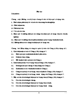 Đề tài Một số biện pháp nhằm nâng cao hiệu quả sử dụng vốn tại Công ty Xây dựng số 3 Hà Nôi