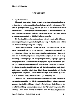 Đề tài Một số giải pháp hoàn thiện chiến lược kinh doanh ở Công ty xăng dầu quân đội