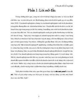 Đề tài Một số giải pháp nâng cao hiệu quả sử dụng vốn lưu động tại nhà máy bánh kẹo cao cấp Hữu Nghị