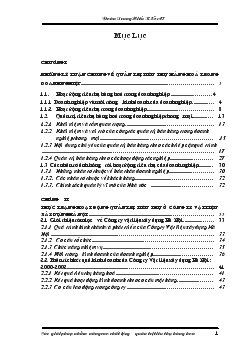 Đề tài Một số giải pháp nhằm nâng cao chất lượng công tác quản trị tiêu thụ hàng hoá tại công ty vật liệu xây dựng Hà Nội