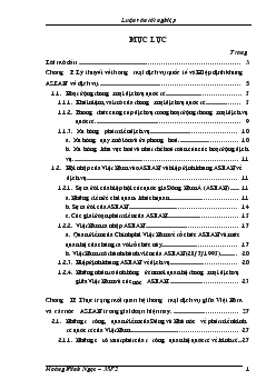 Đề tài Một số giải pháp nhằm thúc đăy mối quan hệ thương mại giữa Việt Nam và các nước ASEAN trong giai đoạn hiện nay