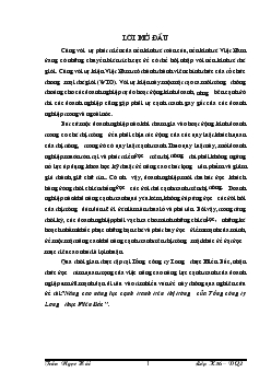 Đề tài Nâng cao năng lực cạnh tranh trên thị trường của Tổng công ty Lương thực Miền Bắc