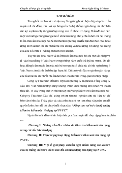 Đề tài Nâng cao vai trò của hệ thống kiểm tra kiểm soát tín dụng tại PVFC