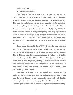 Đề tài Thực trạng và 1 số giải pháp nâng cao chất lượng hoạt động tín dụng tại ngân hàngngân hàng nông nghiệp và phát triển nông thôn huyện Thanh Trì