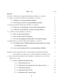 Luận văn Rủi ro và hạn chế rủi ro trong hoạt động xuất khẩu của Việt Nam