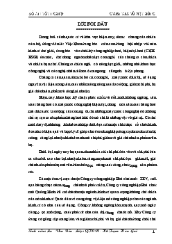 Phân tích và biện pháp hạ giá thành sản phẩm thuốc nổ an toàn hầm lò AH1 tại Công ty công nghiệp Hoá chất mỏ Quảng Ninh
