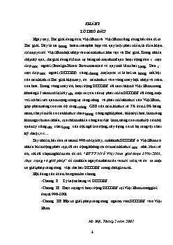 Đầu tư trực tiếp từ nướ ngoài ở Việt Nam giai đoạn 1996-2001, thực trạng và giải pháp