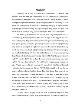 Đề tài Bán linh kiện điện tử nhập khẩu tại công ty TNHH Công nghệ cao Mặt Trời Việt: Thực trạng và giải pháp