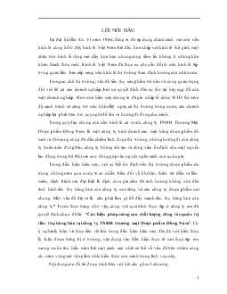 Đề tài Các biện pháp năng cao chất lượng công tác quản trị tiêu thụ hàng hóa tại công ty TNHH thương mại Dược phẩm Đông Nam