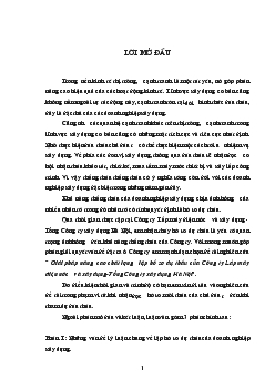 Đề tài Giải pháp nâng cao chất lượng lập hồ sơ dự thầu của Công ty Lắp máy điện nước và xây dựng-Tổng Công ty xây dựng Hà Nội