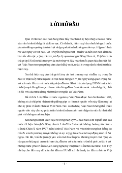 Đề tài Giải phỏp thu hỳt FDI của EU vào Việt Nam giai đoạn 2006 – 2010