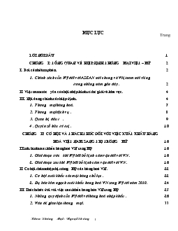 Đề tài Hiệp định thương mại Việt – Mỹ và các giải pháp thúc đẩy xuất khẩu hàng Việt nam sang thị trường Mỹ