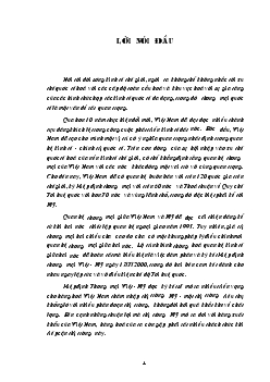 Đề tài Hiệp định thương mại việt- Mỹ với vấn đề xuất khẩu hàng hoá của Việt Nam sang Mỹ